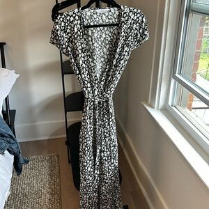 Floral wrap dress
